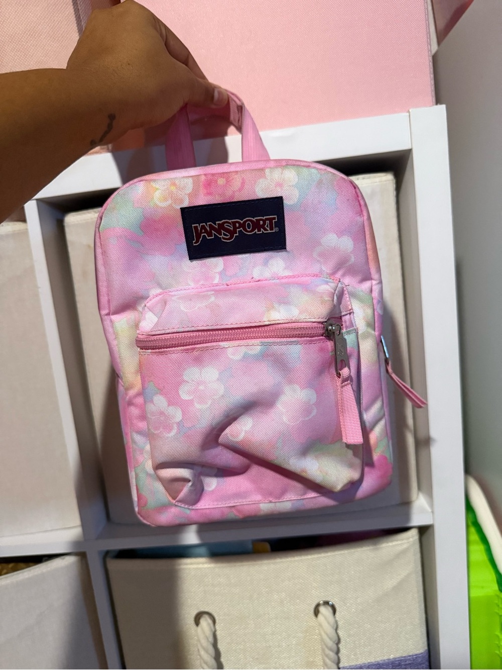 Jansport Pink Pastel Floral Kids lunchbox